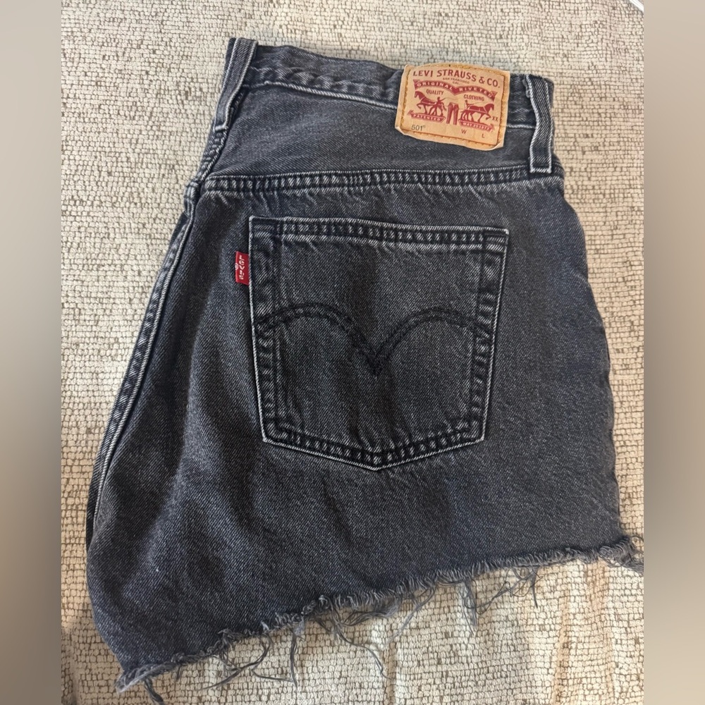Levi's Charcoal Denim Shorts